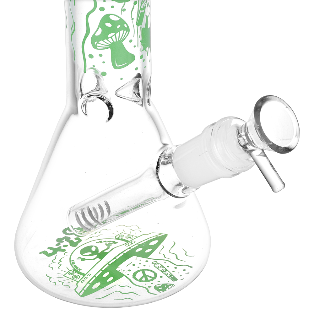 420 UFO Visitor Beaker Bong | Base View