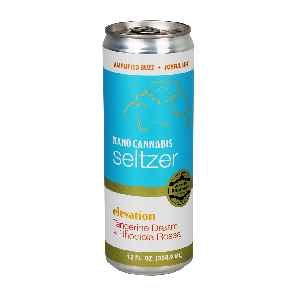 Asheville Dispensary Nano Cannabis Seltzer | Elevation Tangerine Dream | Individual Can