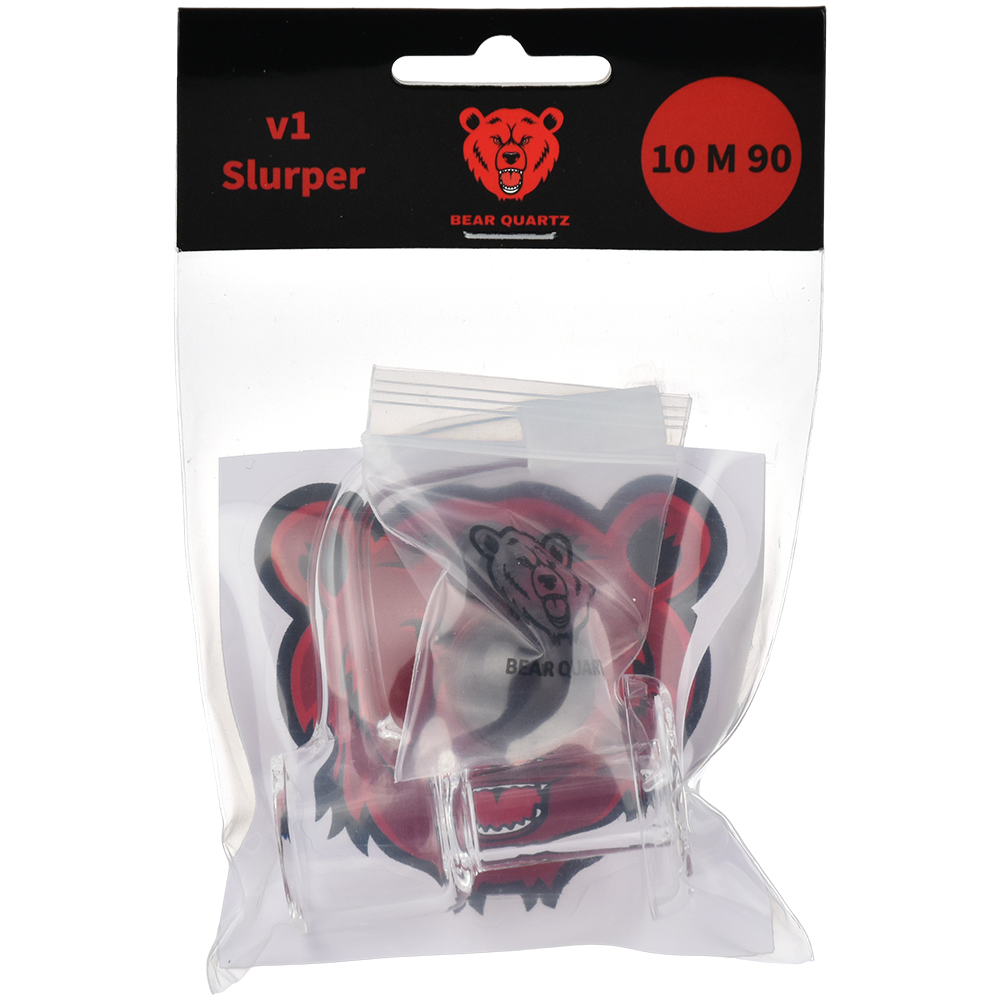 Bear Quartz V1 Slurper Banger & Marble Set | Packaging