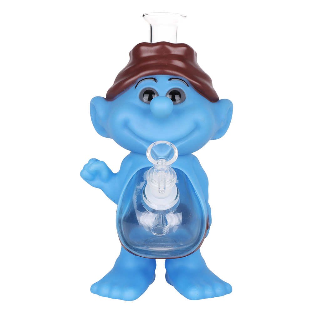 Blue Dude Figurine Bong | Front View