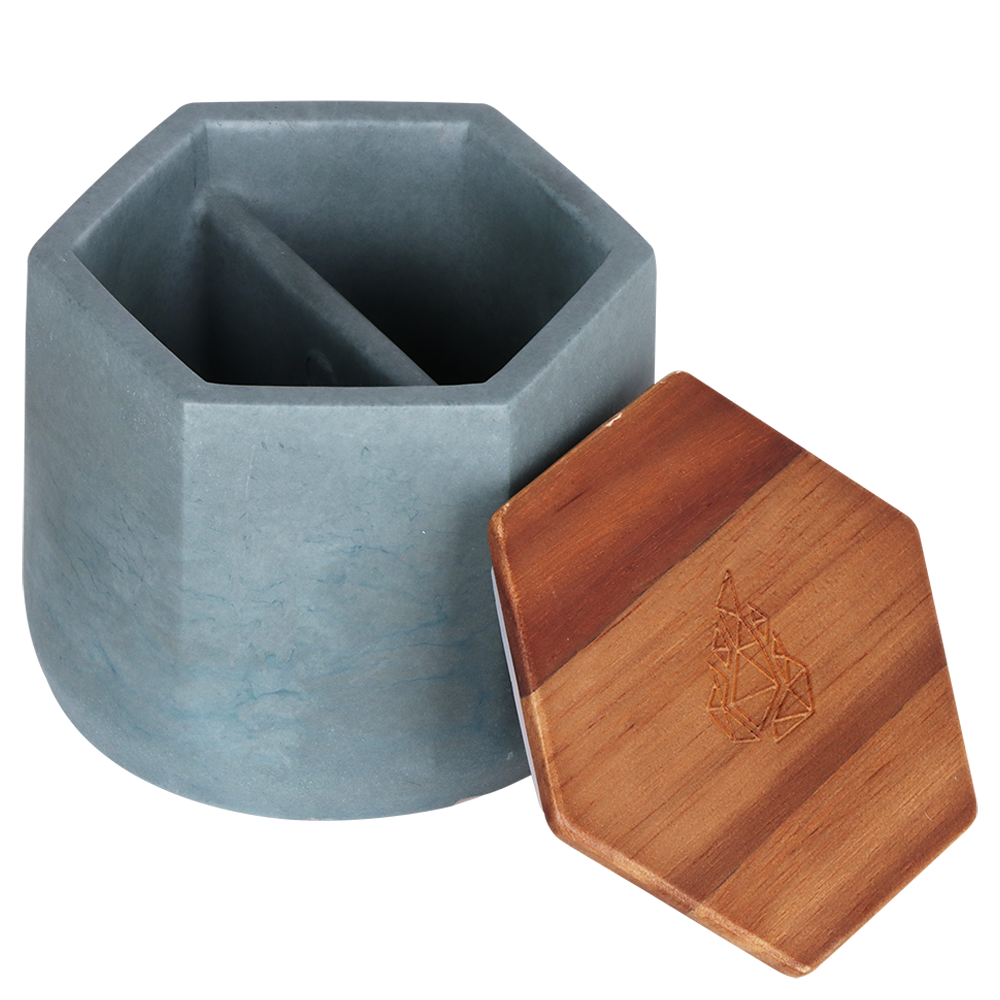 BRNT Designs Malua Ceramic Stash Jar | LE Boreal | Open View