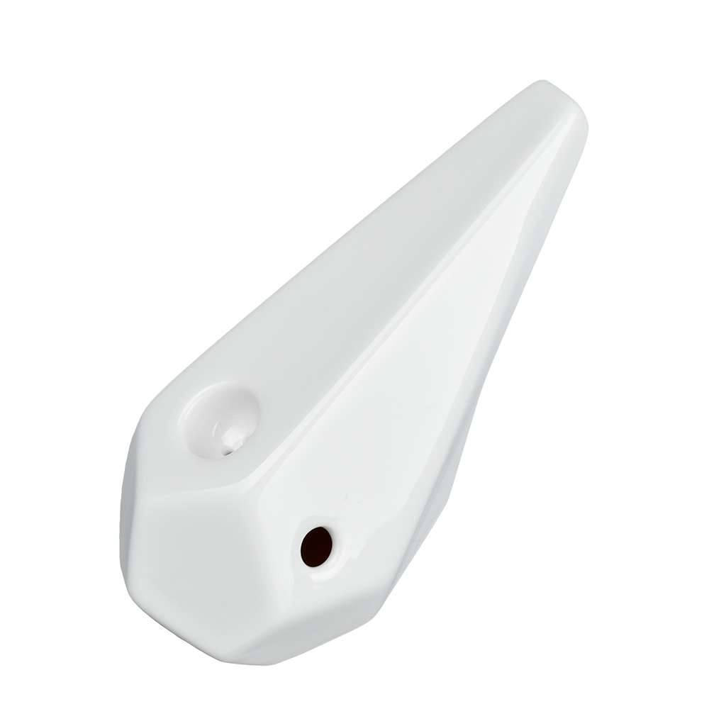 BRNT Designs Prism Ceramic Hand Pipe | White