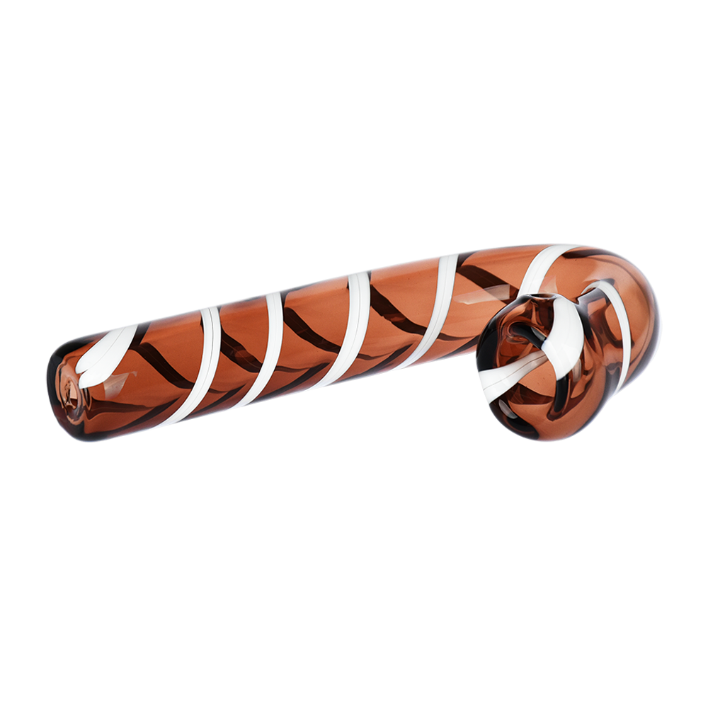Candy Cane Hand Pipe | Alt Side View