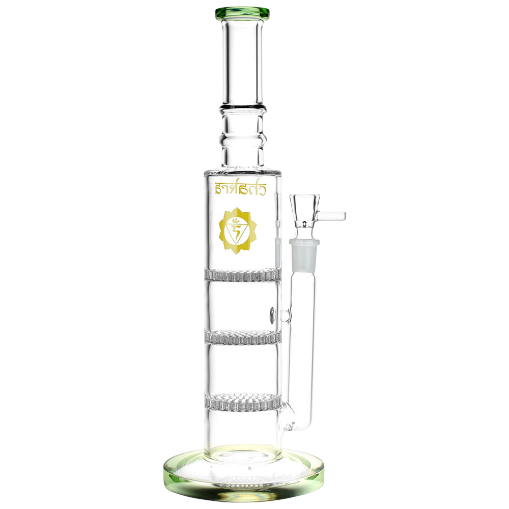 Chakra Triple Honeycomb Tower Bong | Back View