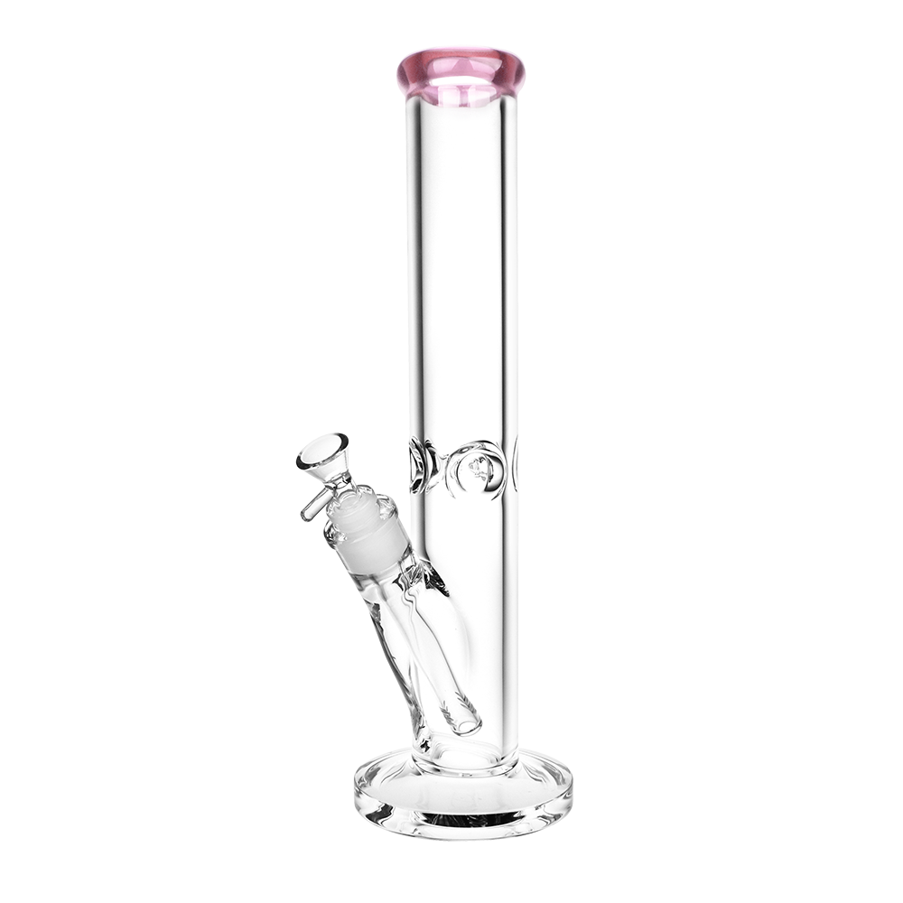 SeshGear Classic Glass Straight Tube Bong | Large | Pink