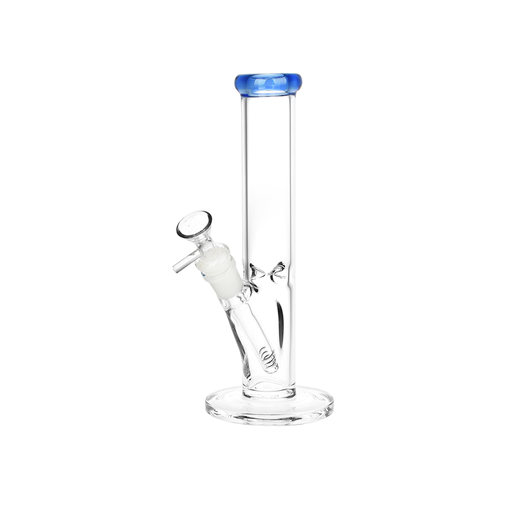 SeshGear Classic Glass Straight Tube Bong | Small | Blue