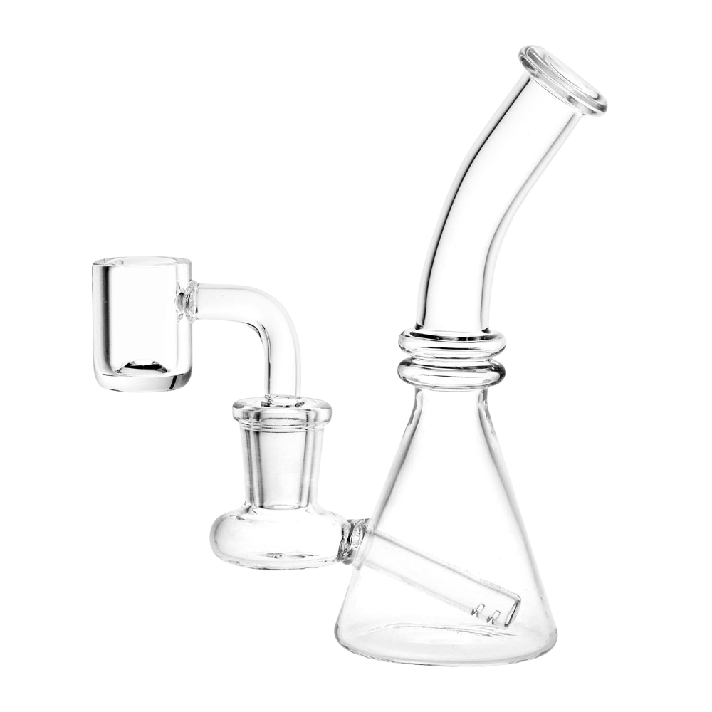 Clear Glass Mini Beaker Dab Rig