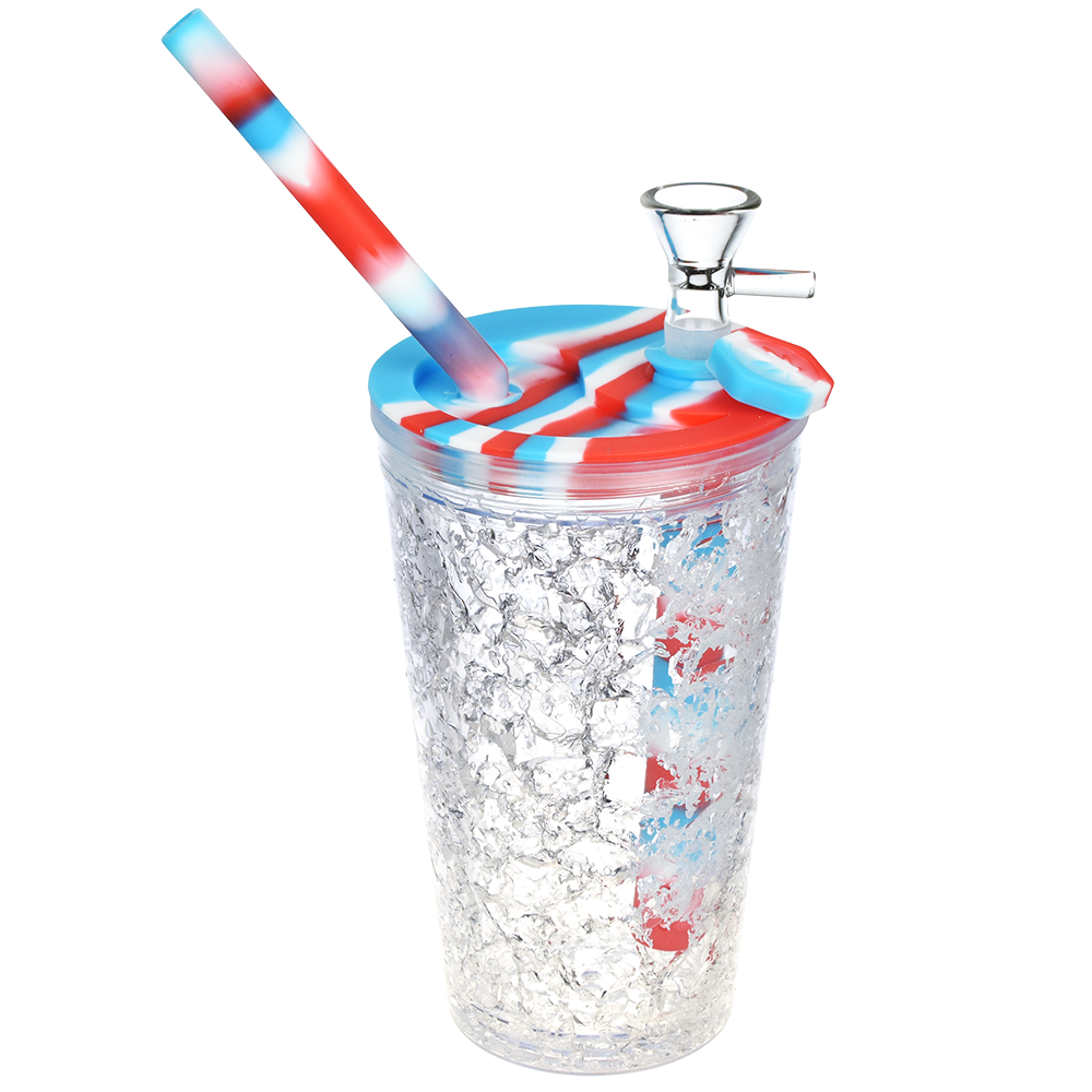 Cooling Freeze Travel Cup Bubbler | Red White Blue