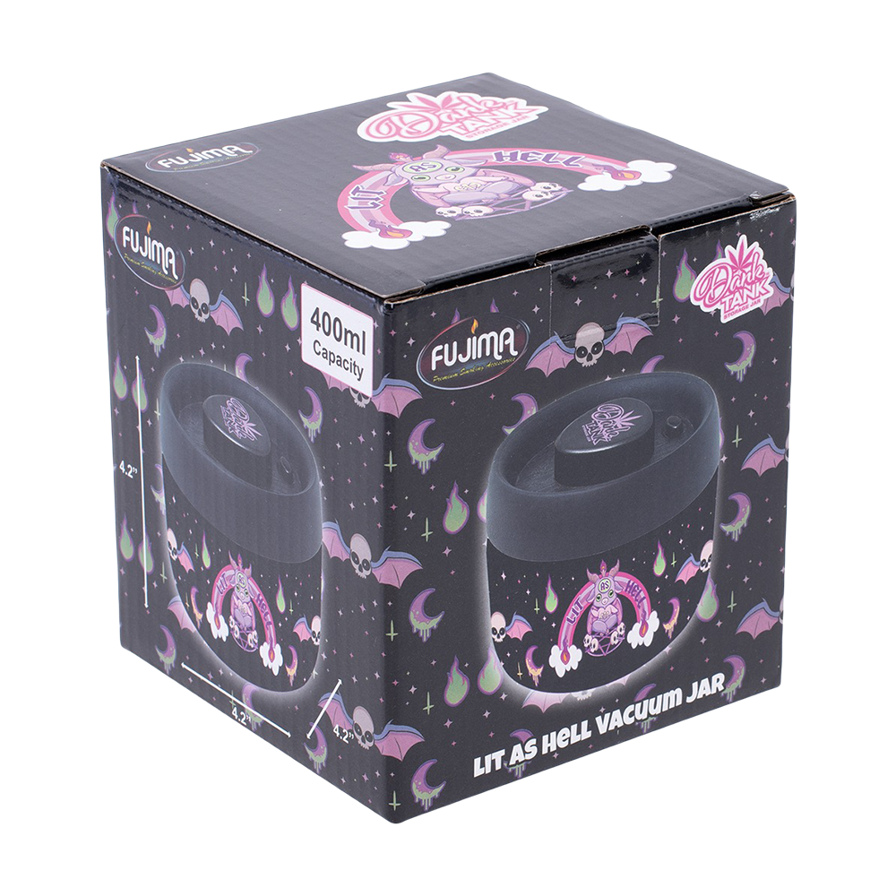 Dank Tank Vacuum Glass Jar | Lit As Hell | Packaging