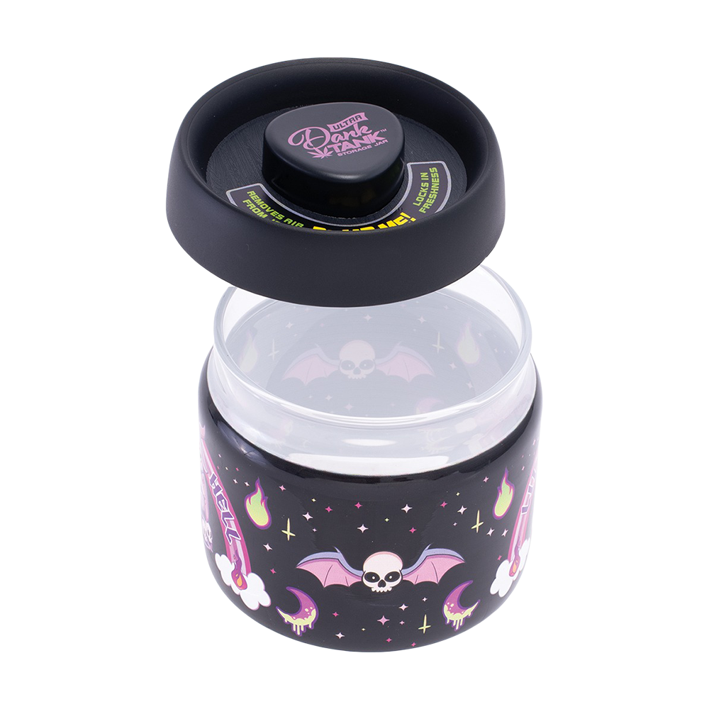 Dank Tank Vacuum Glass Jar | Lit As Hell | Open View