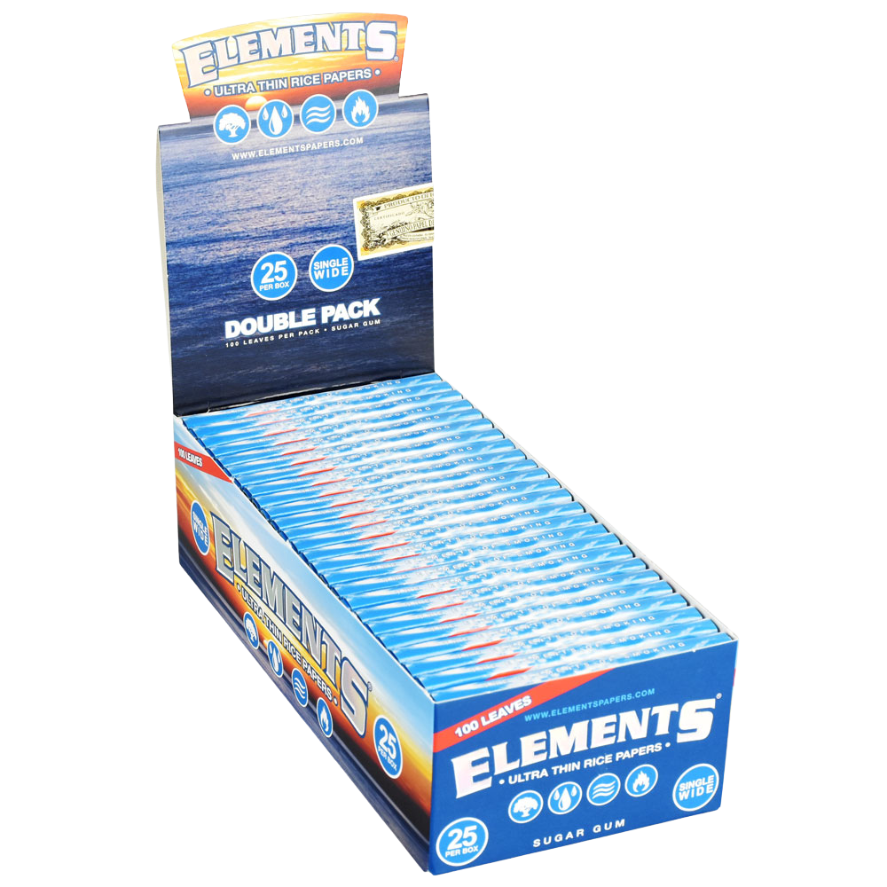 Elements Ultra Thin Rice Rolling Papers | Single Wide