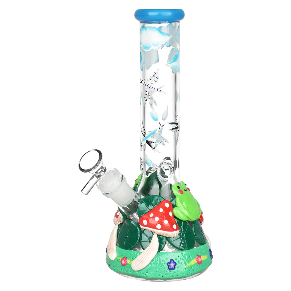 Froggy Fungi Beaker Bong | Front View
