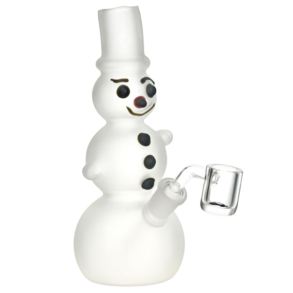 Frosted Snowman Dab Rig | Front View