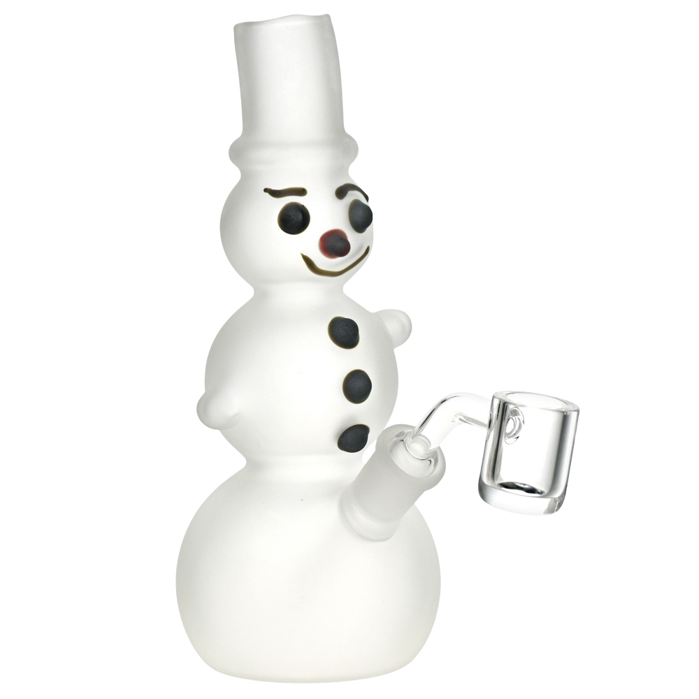 Frosted Snowman Dab Rig | Front View
