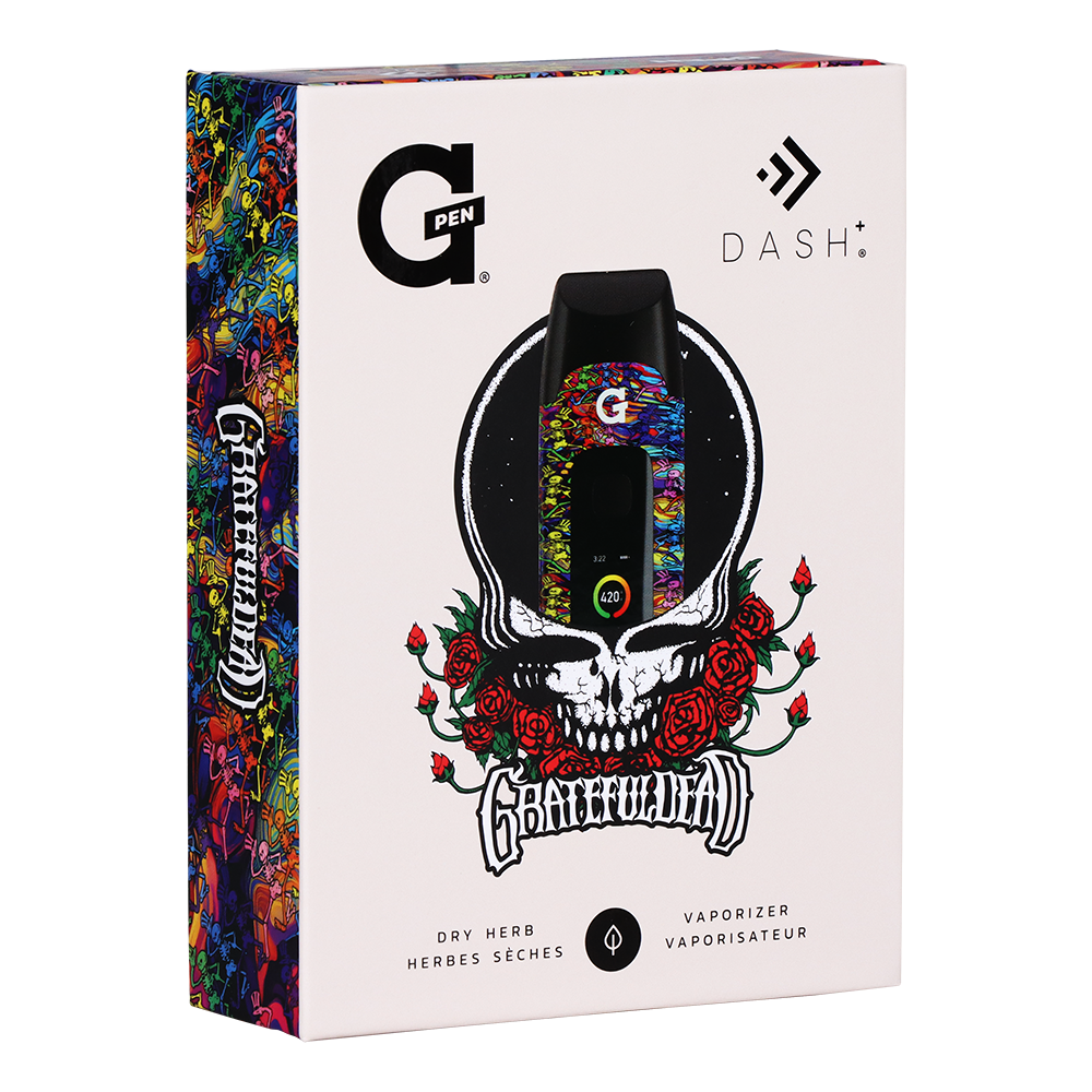 G Pen Dash+ Dry Herb Vaporizer | Grateful Dead | Packaging