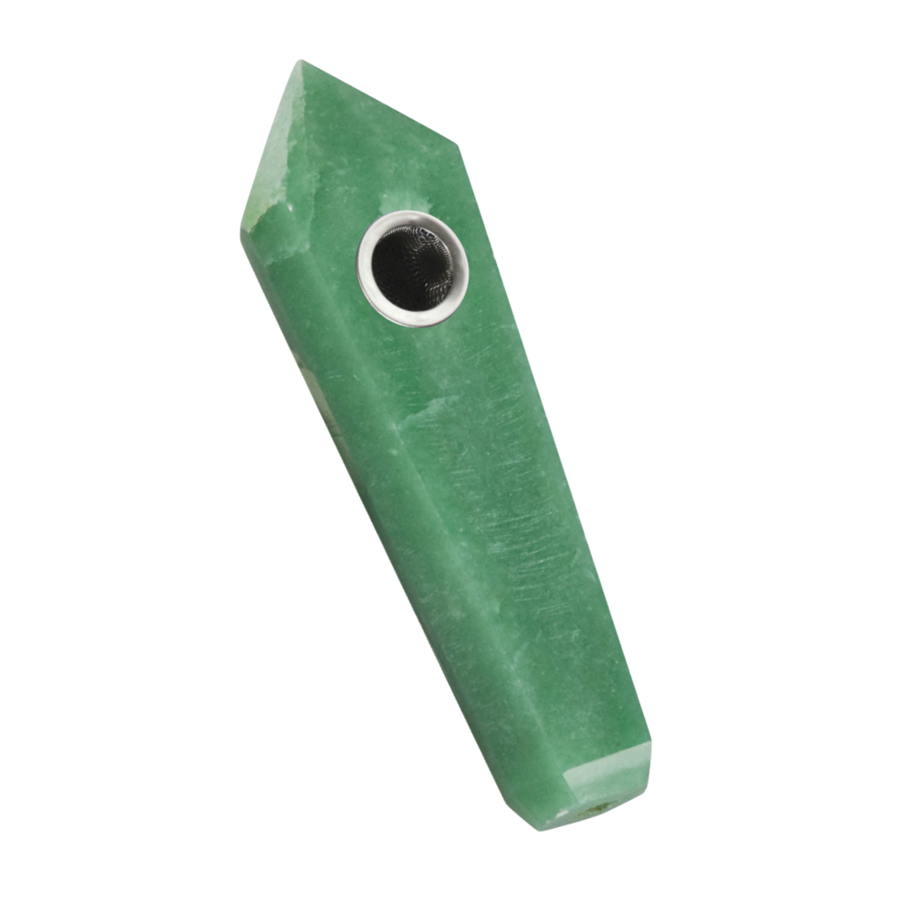 SeshGear Gemstone Hand Pipe | Green Aventurine