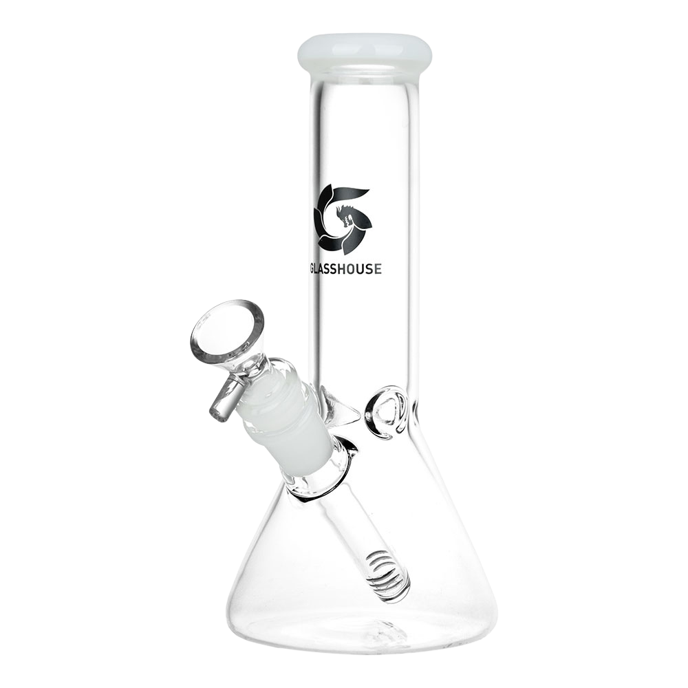 Glasshouse Beaker Bong | White