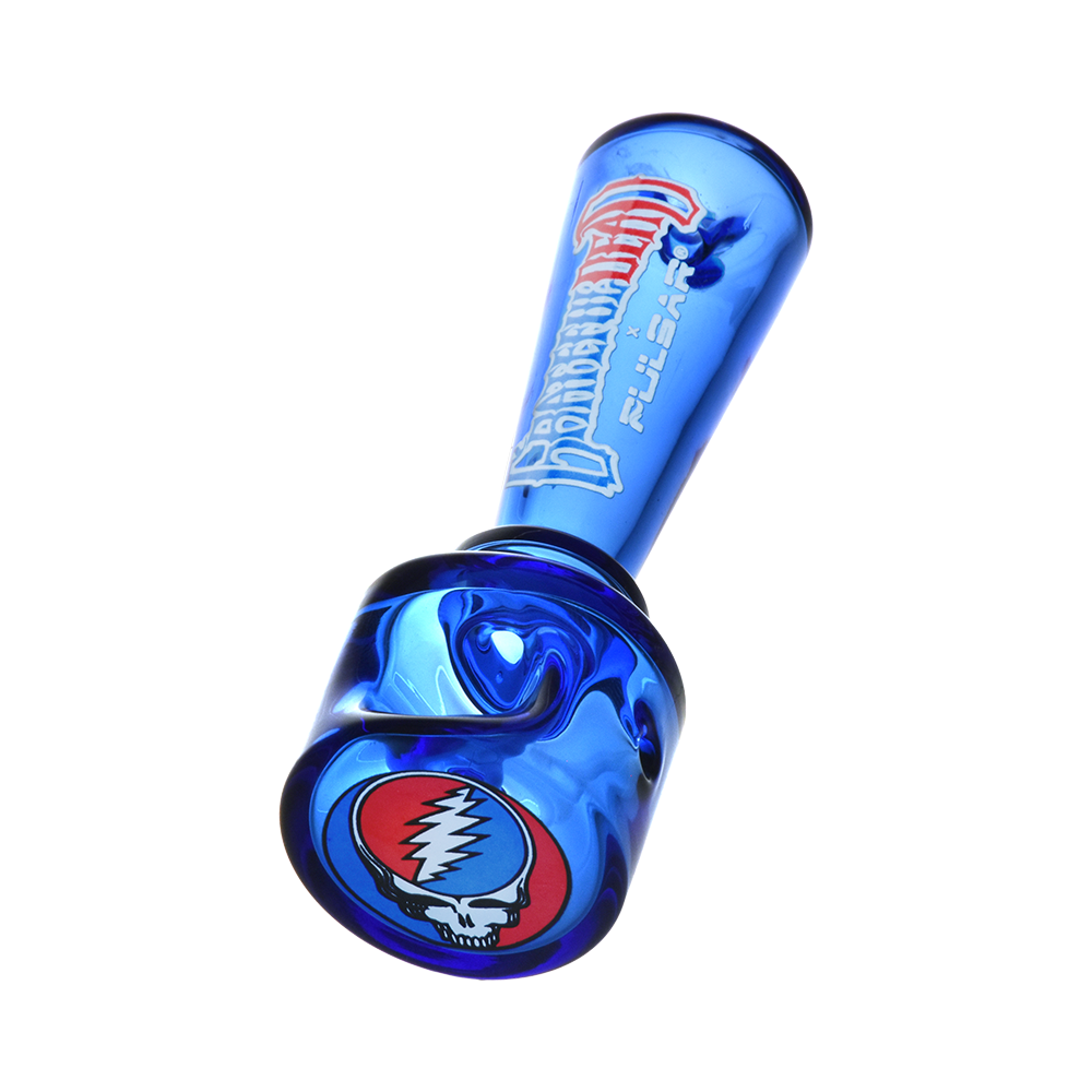 Geometric Stealie Hand Pipe | Grateful Dead Weed Pipes - Pulsar
