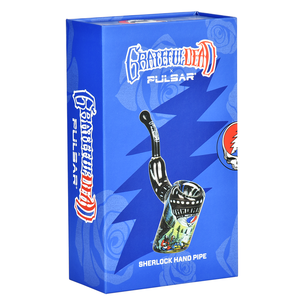 Grateful Dead x Pulsar Inside Print Sherlock Pipe | UFO Jam | Packaging