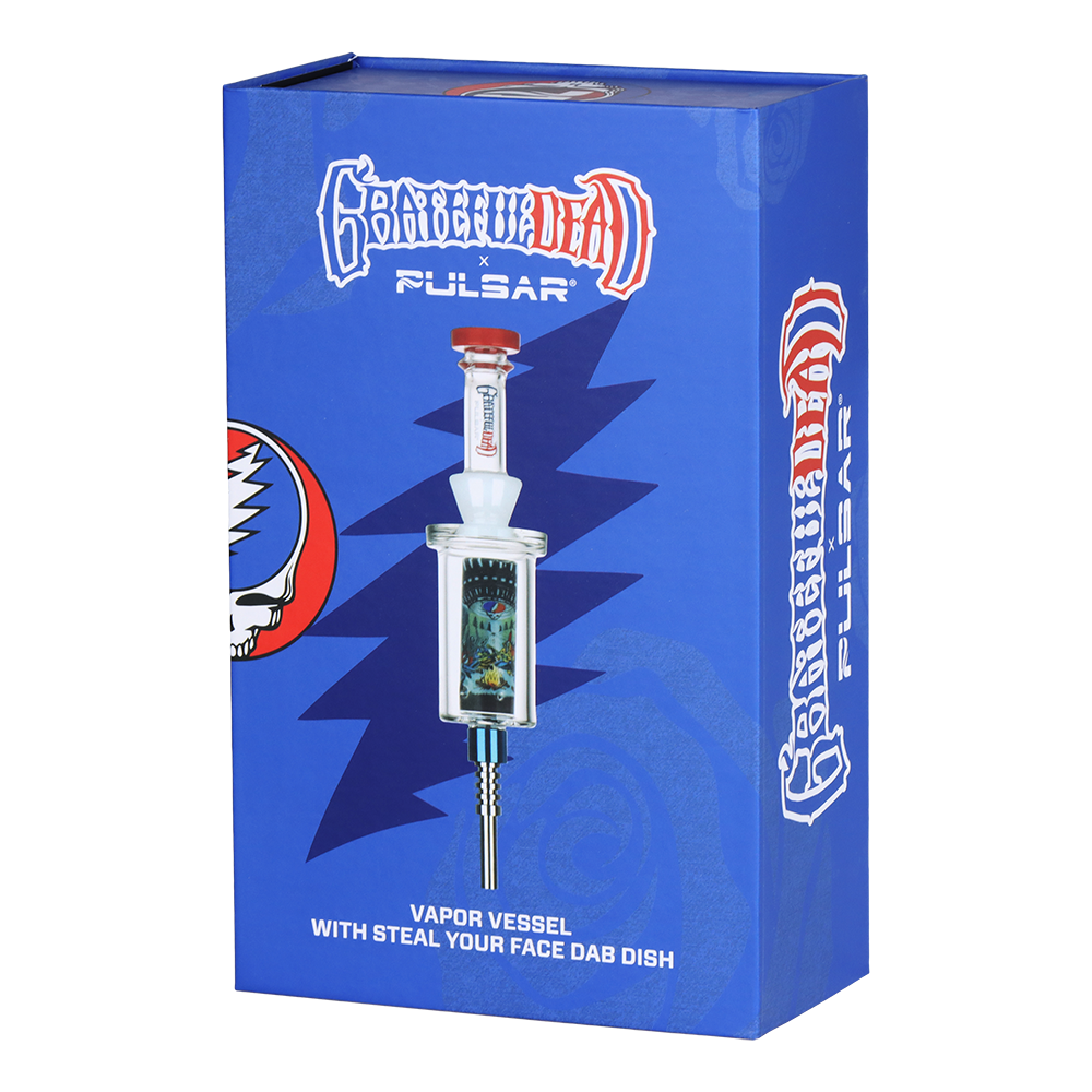 Grateful Dead x Pulsar Inside Print Vapor Vessel & Dab Dish | UFO Jam | Gift Box Packaging