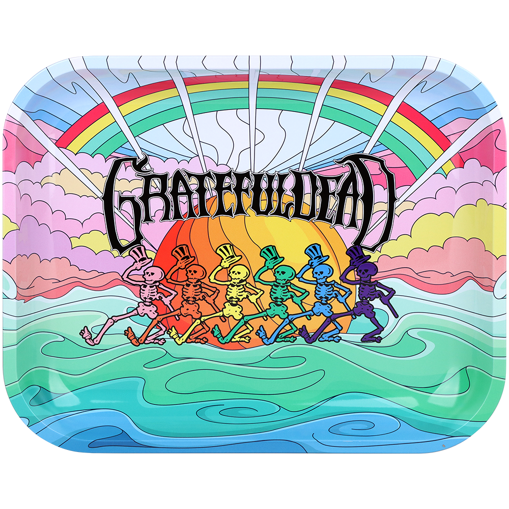 Grateful Dead x Pulsar Large Metal Rolling Tray | Under The Rainbow