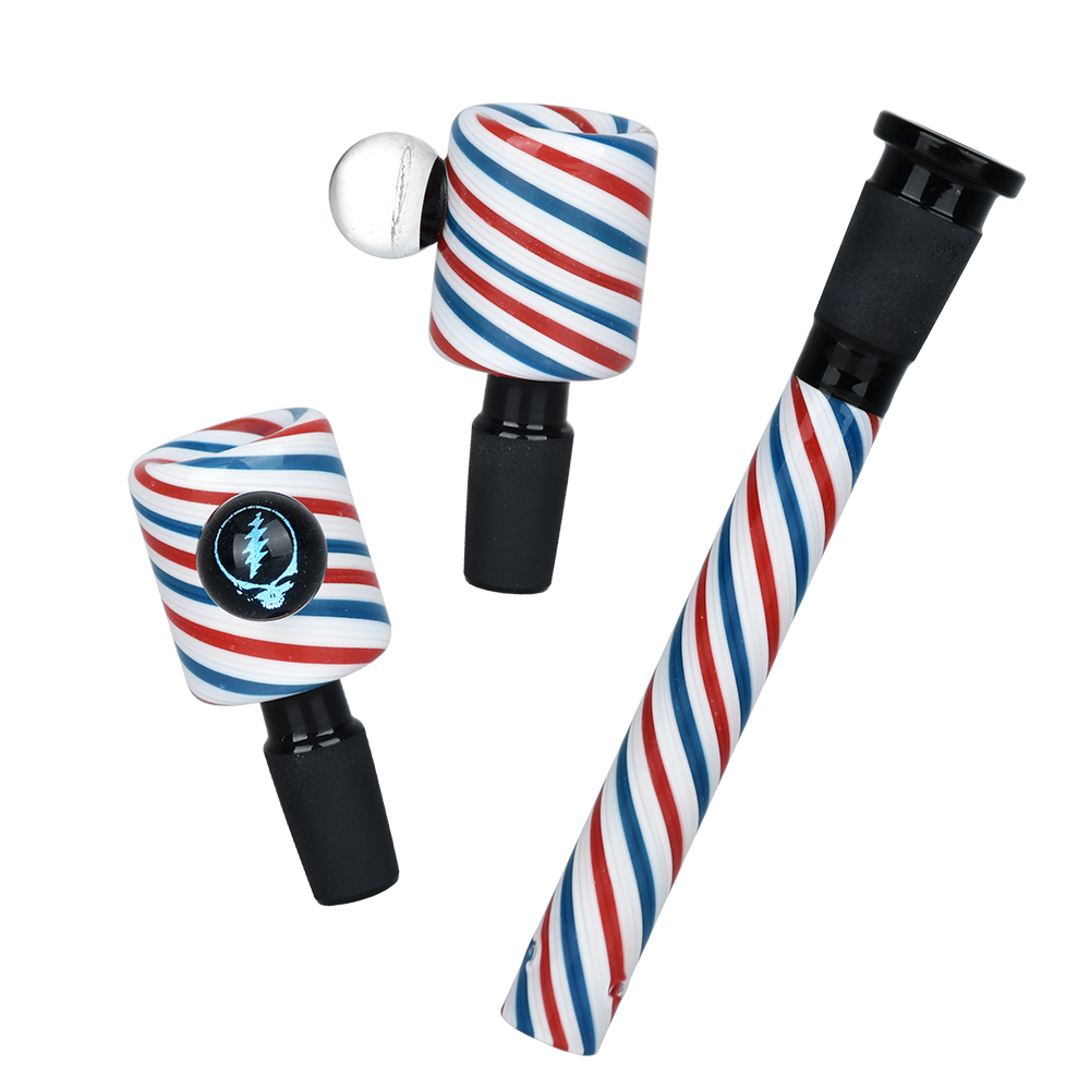 Grateful Dead x Pulsar Liberty Beaker Bong | Herb Slide & Downstem