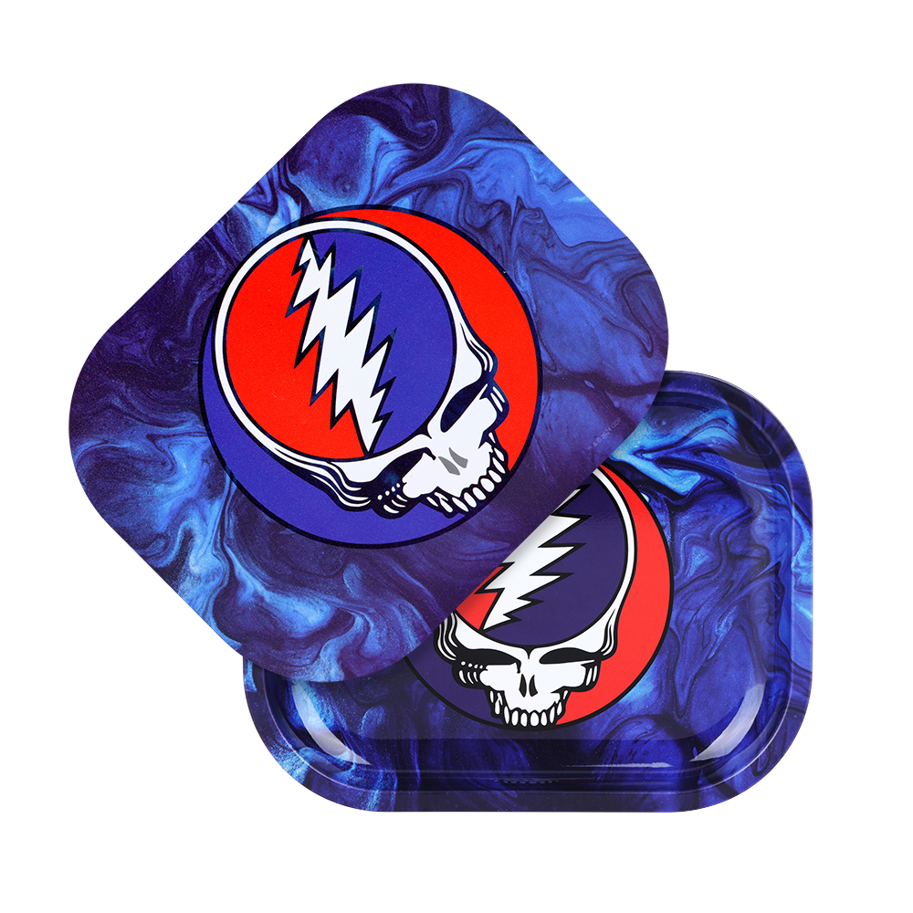 Grateful Dead x Pulsar Mini Metal Rolling Tray & Lid | Steal Your Face