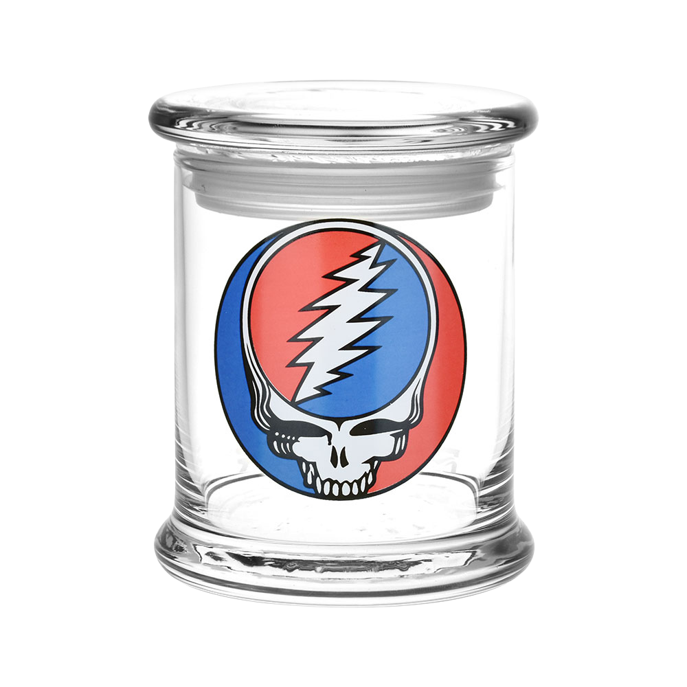 Grateful Dead x Pulsar Pop Top Jar | Steal Your Face | Front View