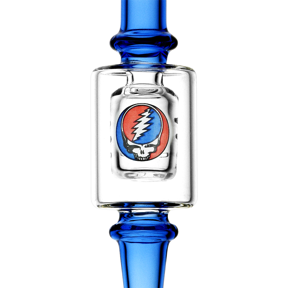 Grateful Dead x Pulsar Steal Your Face Dab Straw | Close Up Perc Chamber View