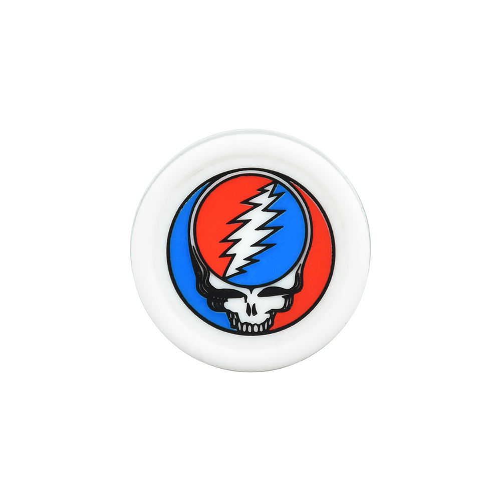 Grateful Dead x Pulsar Steal Your Face Reclaim Kit | Silicone Concentrate Container | Top View