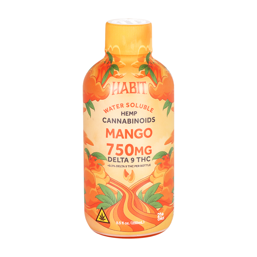 Habit Full Spectrum D9 THC Water-Soluble Syrup | Mango