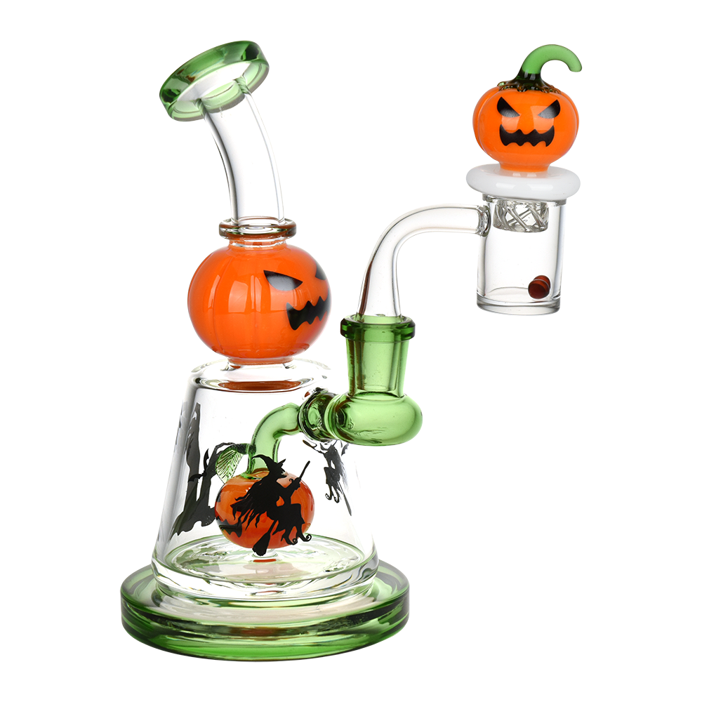 Jack-O-Lantern Dab Rig Set | Halloween Water Pipes - Pulsar
