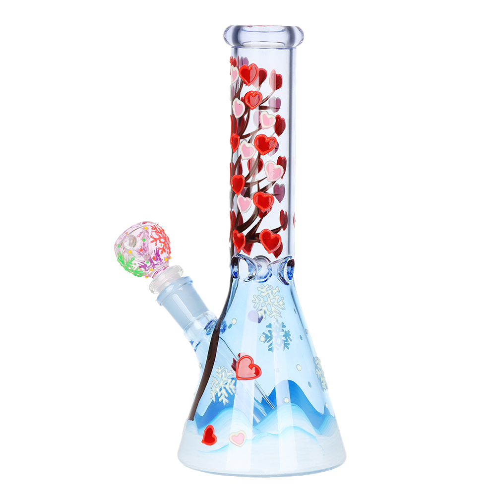 Heart Blossom Beaker Bong | Back View