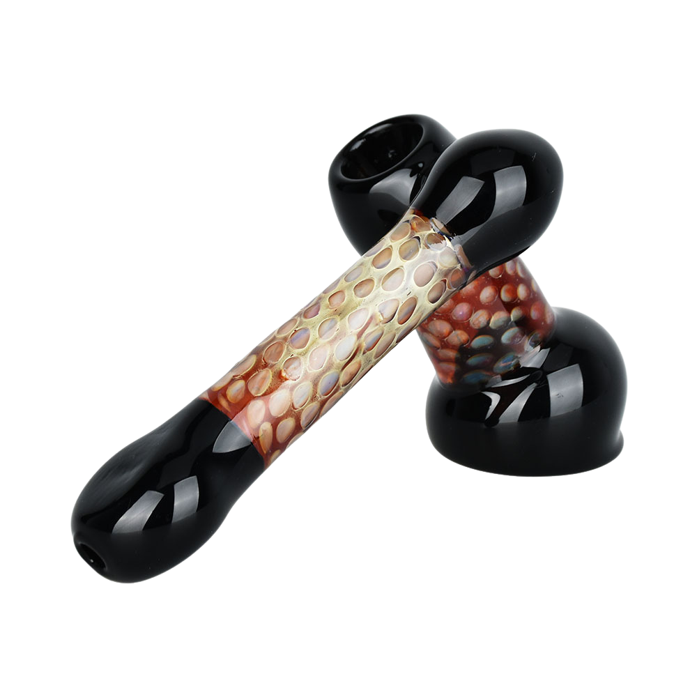 Honeycomb Hype Sidecar Bubbler | Black Maroon