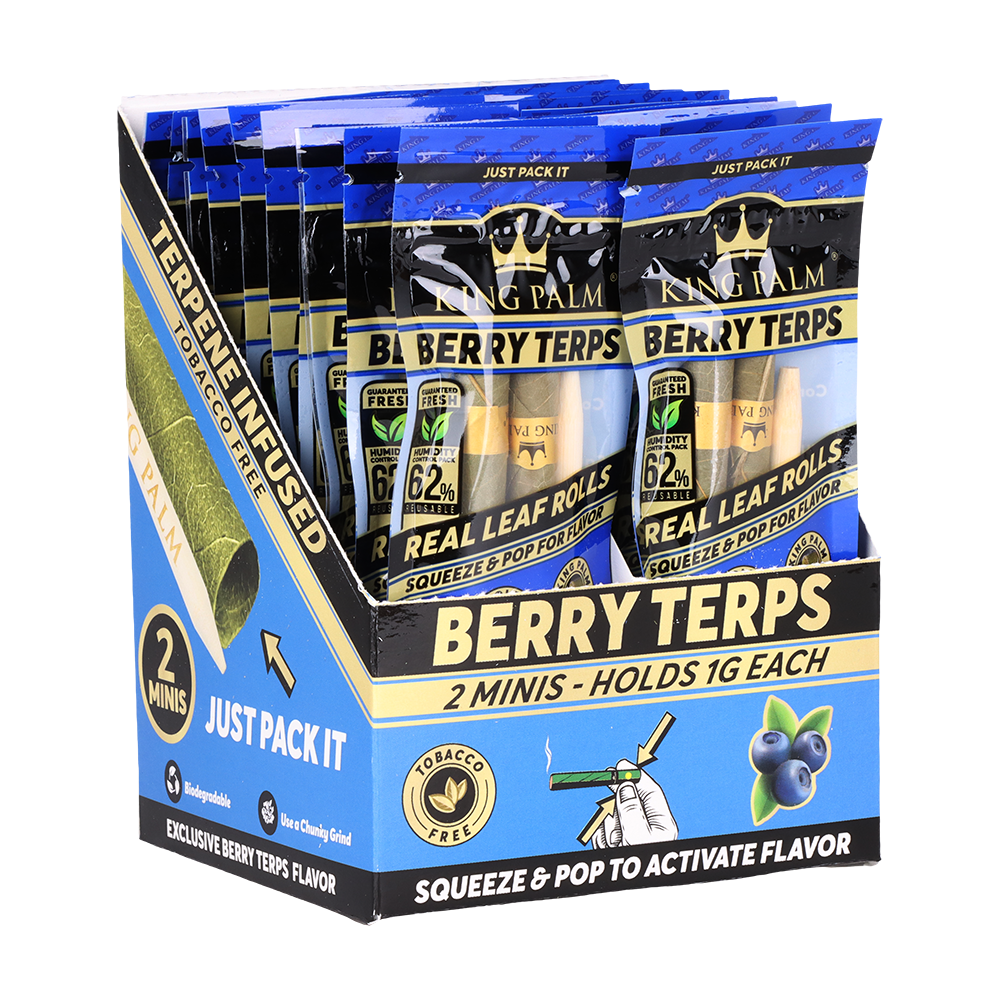 King Palm Leaf Rolls | Mini 2 Pack | Berry Terps