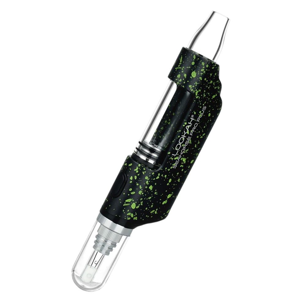 Lookah Seahorse Pro Plus Electric Dab Straw | Black Green Spatter Edition