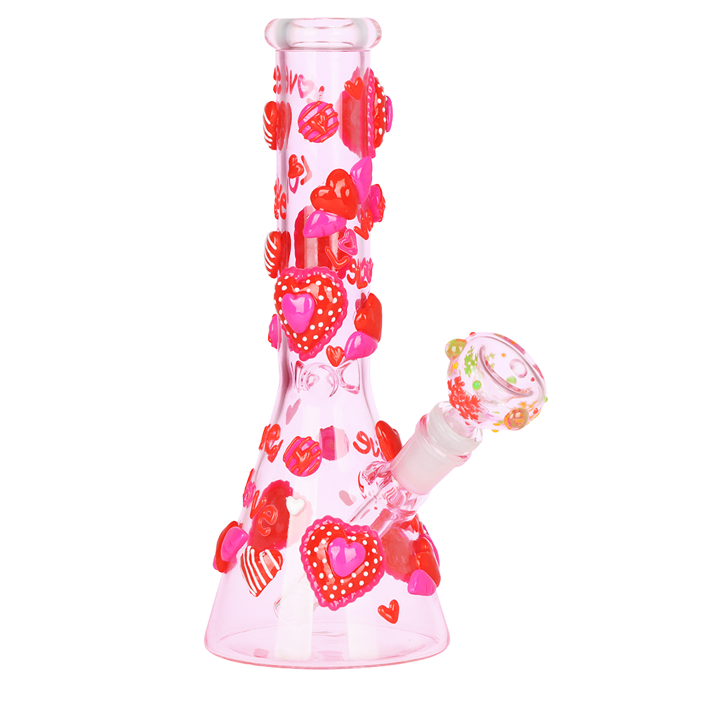 Lover's Glow Beaker Bong | Front View