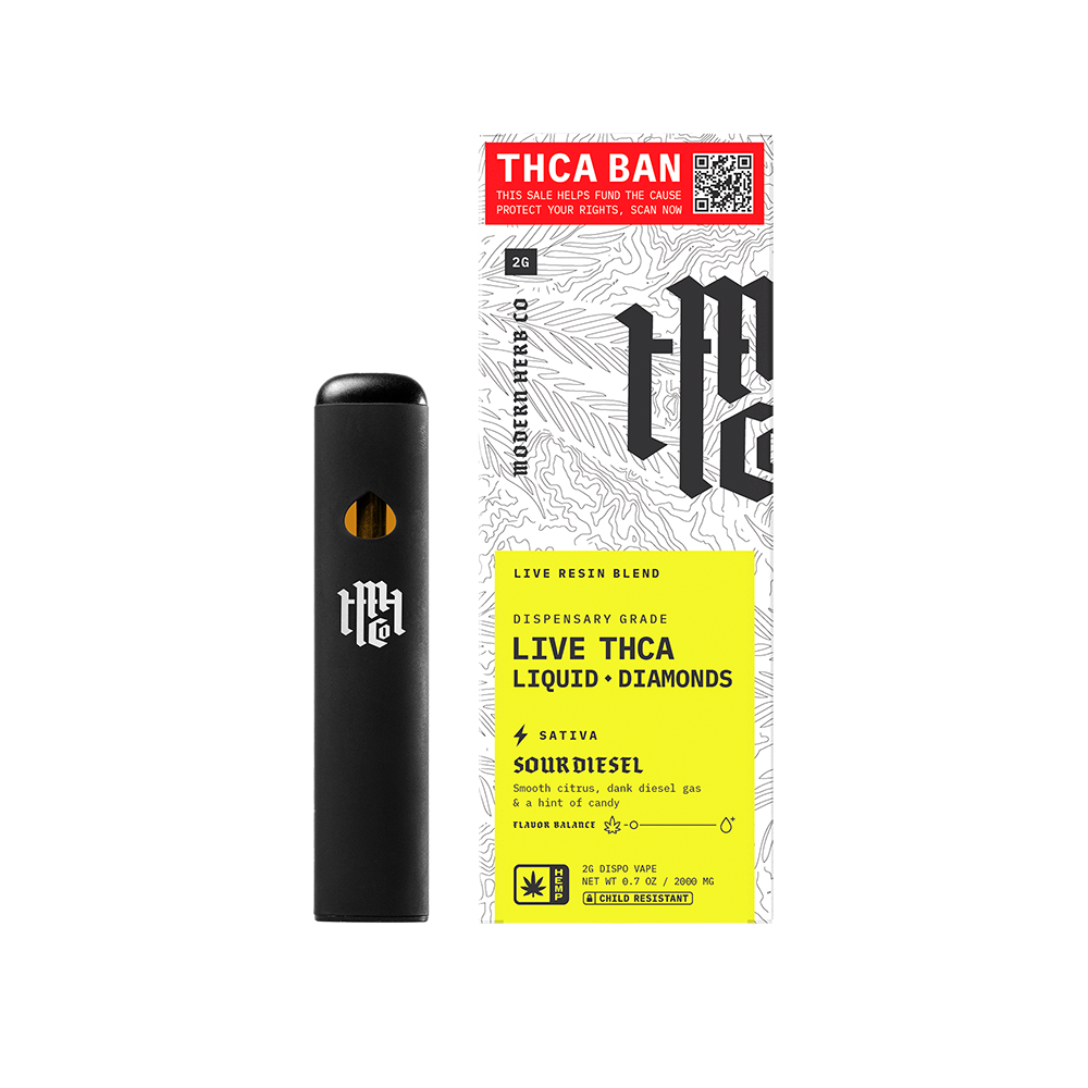sour diesel disposable vape pen Sour Diesel Liquid Diamonds THCA Vape | Modern Herb Co