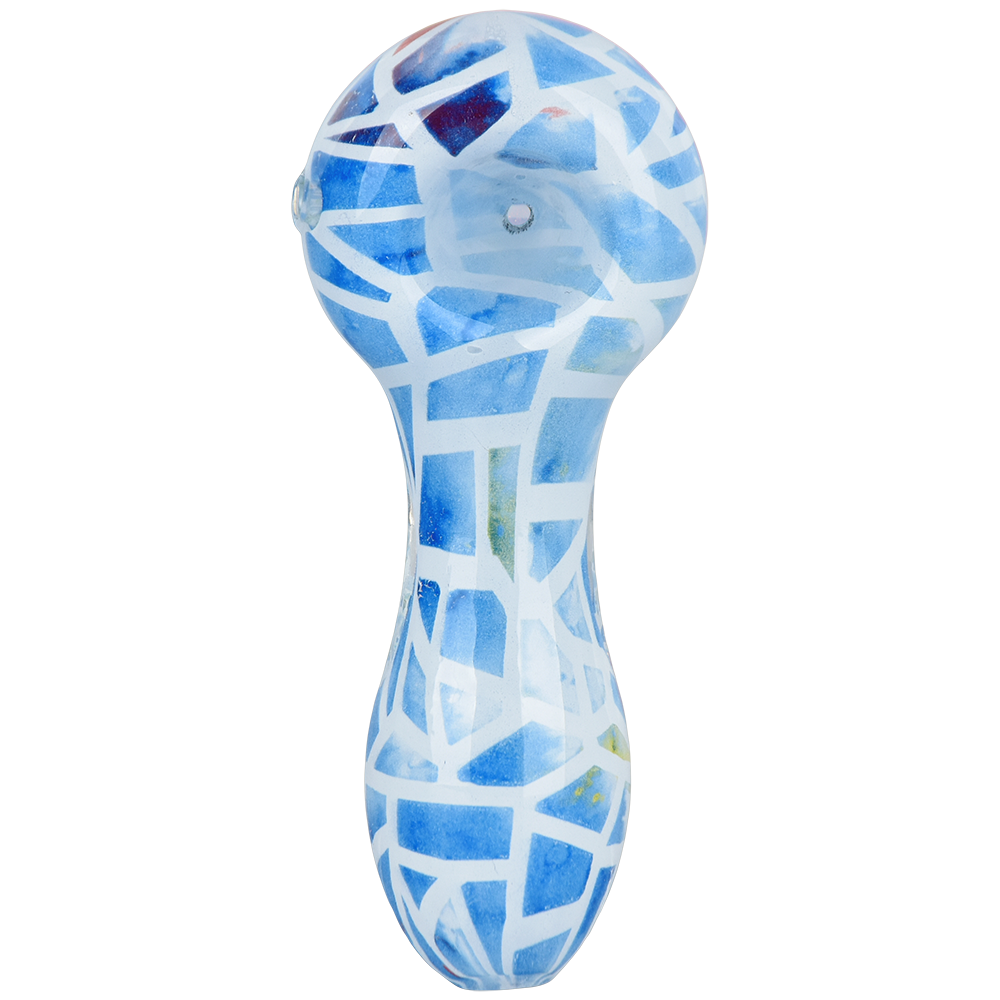 Mosaic Spoon Pipe | Blue