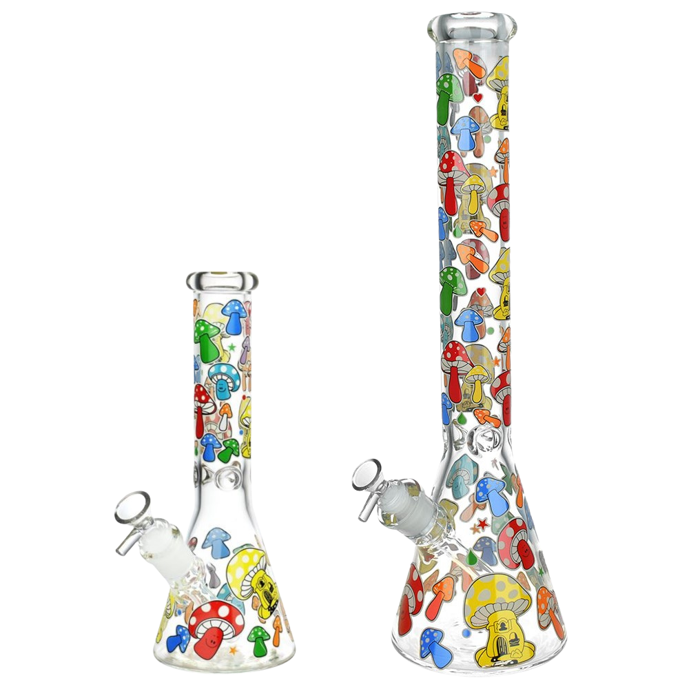 Mushroom Afterglow Beaker Bong | Size Group