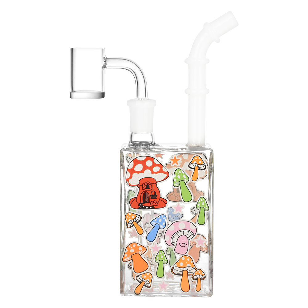 SeshGear Glow Mushroom Juice Box Dab Rig | Side View