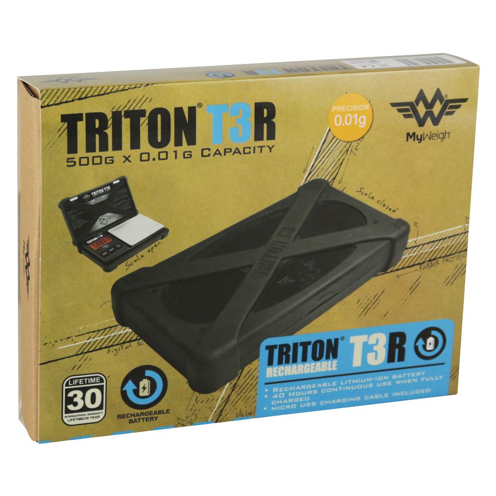 MyWeigh Triton T3R Rechargeable Digital Scale | Packaging