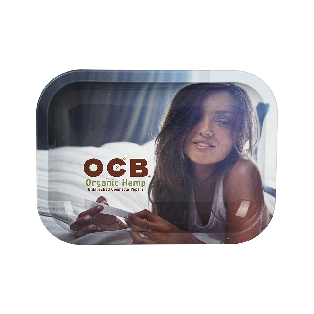 OCB Organic Hemp Metal Rolling Tray | Small
