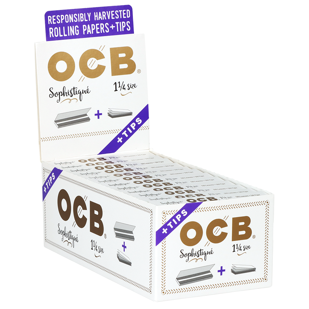 OCB Sophistique 1-1/4 Rolling Papers & Tips | Display