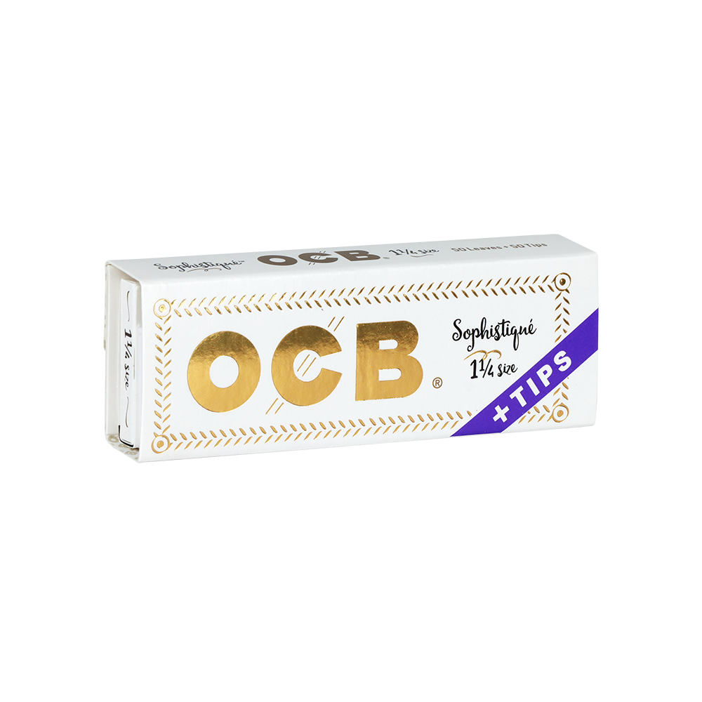 OCB Sophistique 1-1/4 Rolling Papers & Tips | Individual Booklet