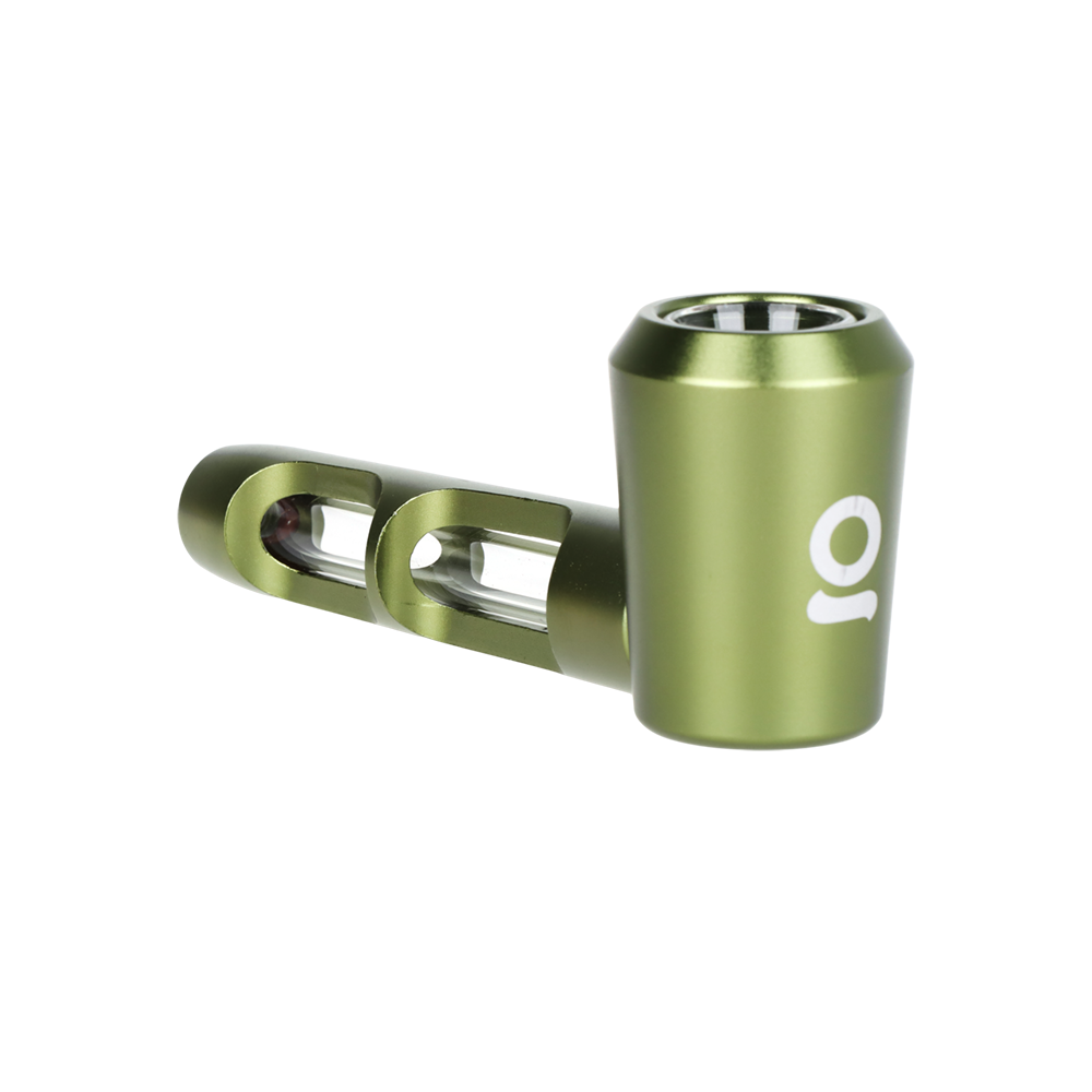 ONGROK Aluminum & Glass Spoon Pipe | Front View