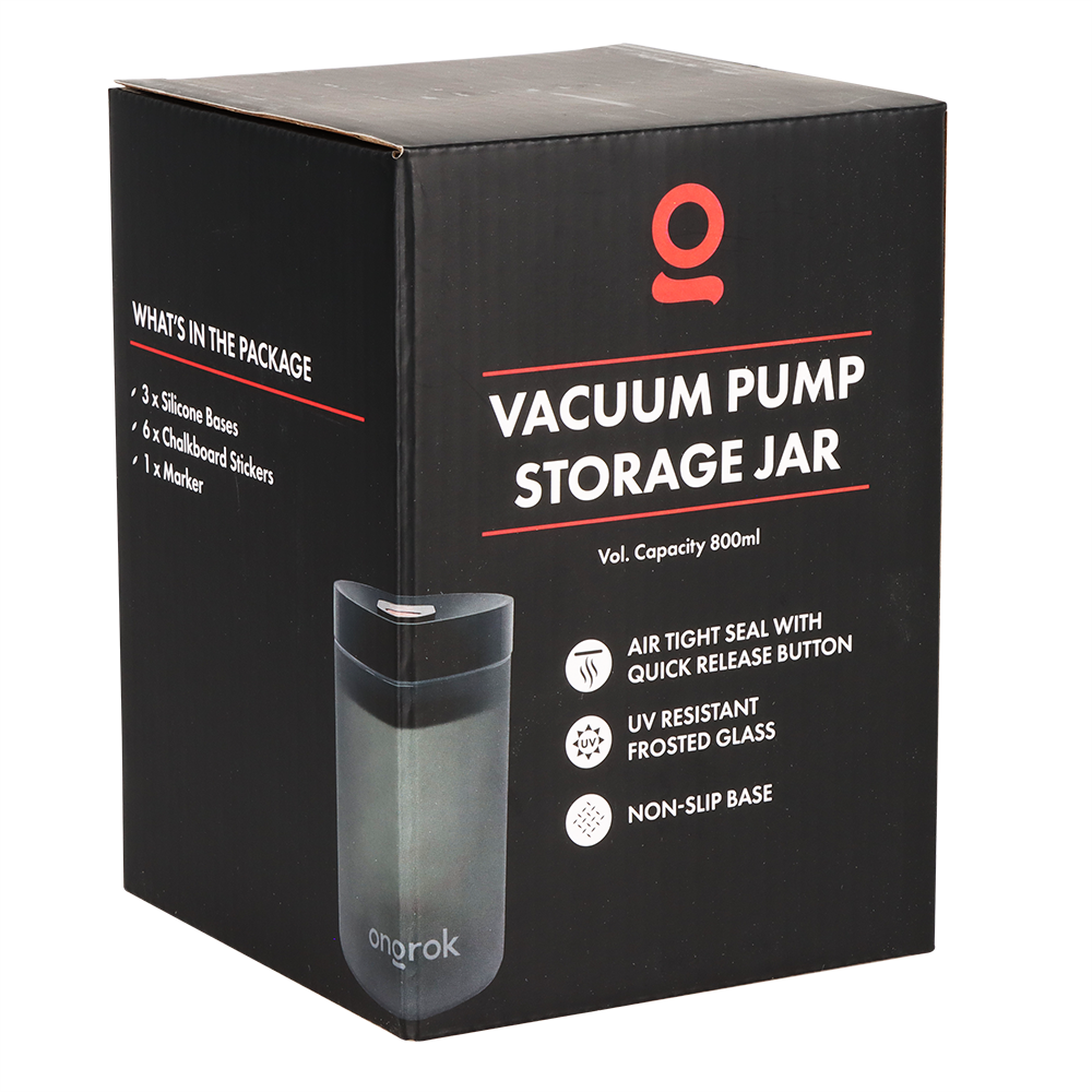 ONGROK Vacuum UV Glass Jar | Packaging
