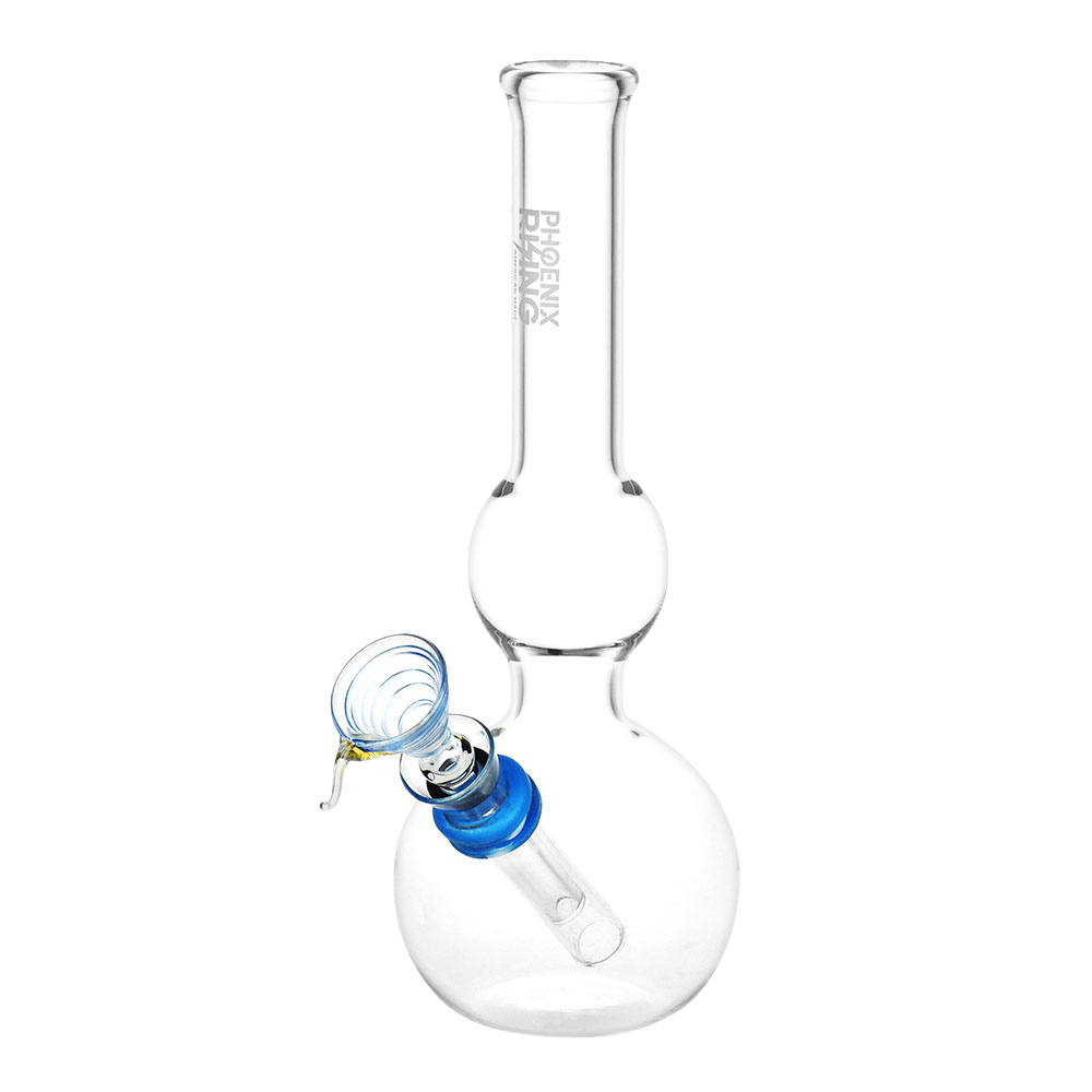 Phoenix Rising Classic Double Bubble Bong | Blue