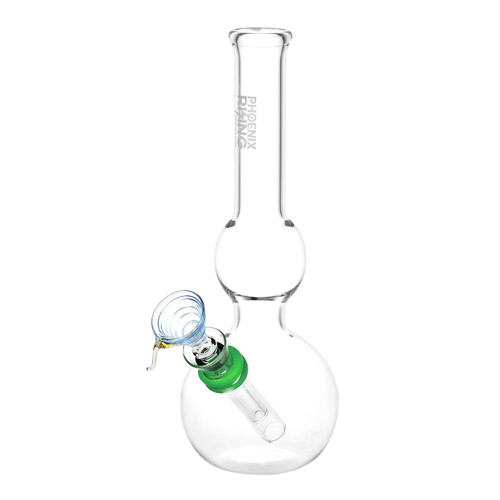 Phoenix Rising Classic Double Bubble Bong | Green