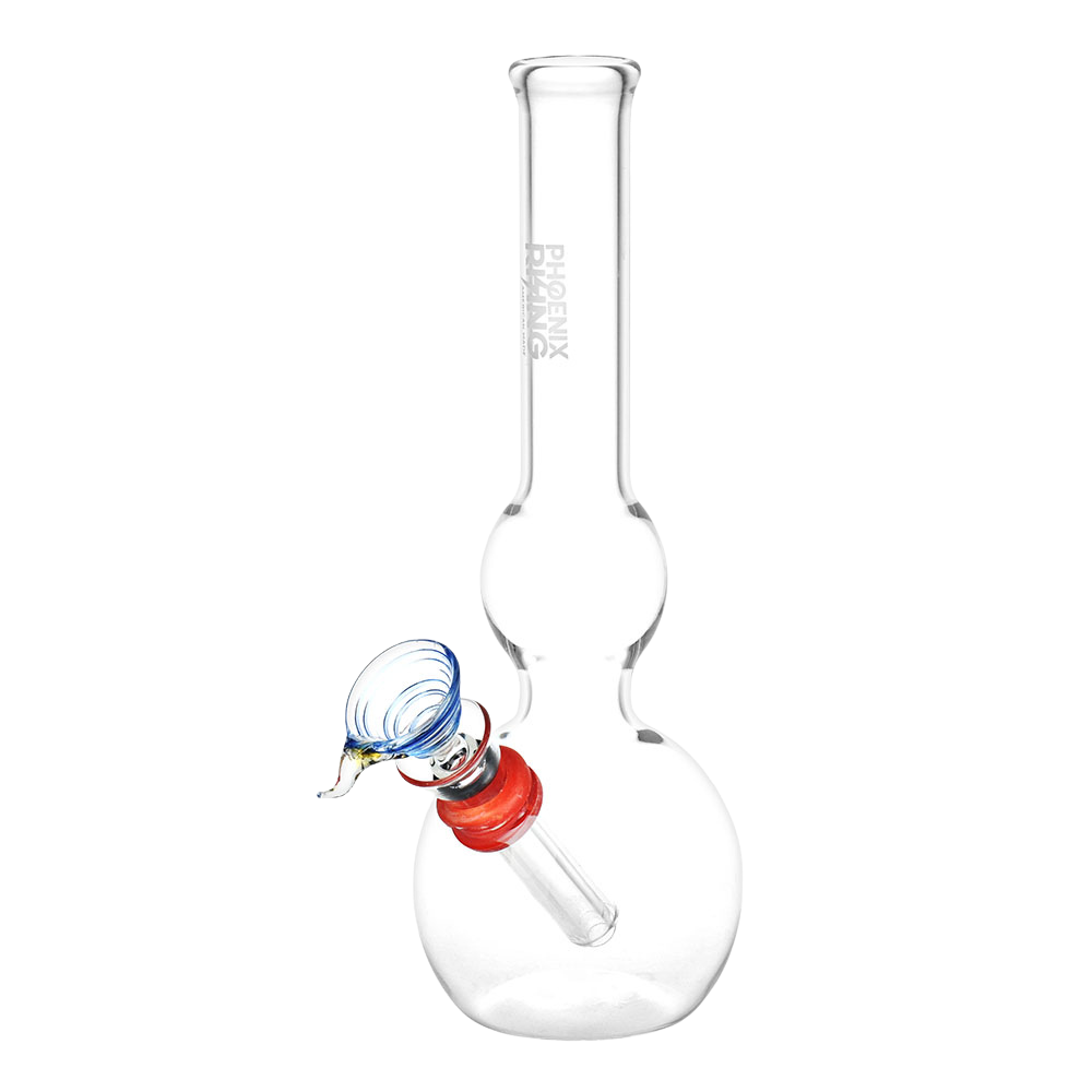 Phoenix Rising Classic Double Bubble Bong | Red